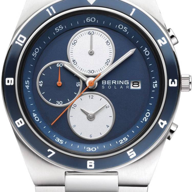 Bering Watch Solar Mens - Blue