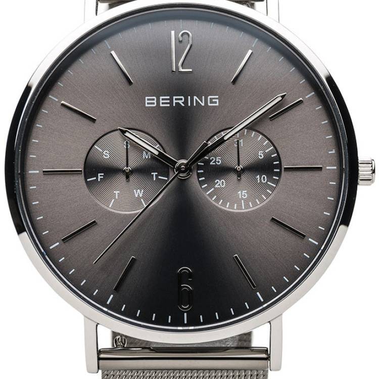 Bering Watch Classic Mens - Grey