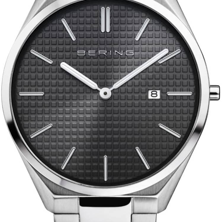 Bering Watch Ultra Slim Mens - Black