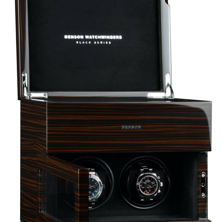 Benson Watch Winder Black Series 2.16 MA Macassar - Brown