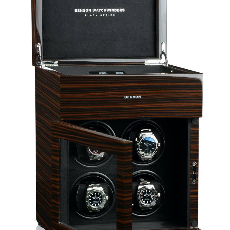 Benson Watch Winder Black Series 4.16 MA Macassar - Brown