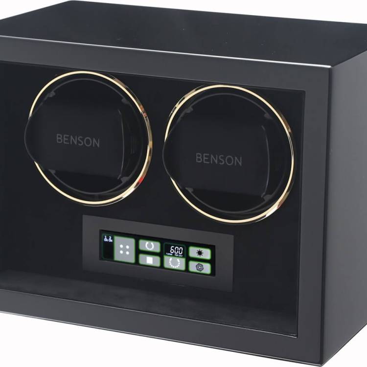 Benson Watch Winder Compact Double 2.BG Black - Black