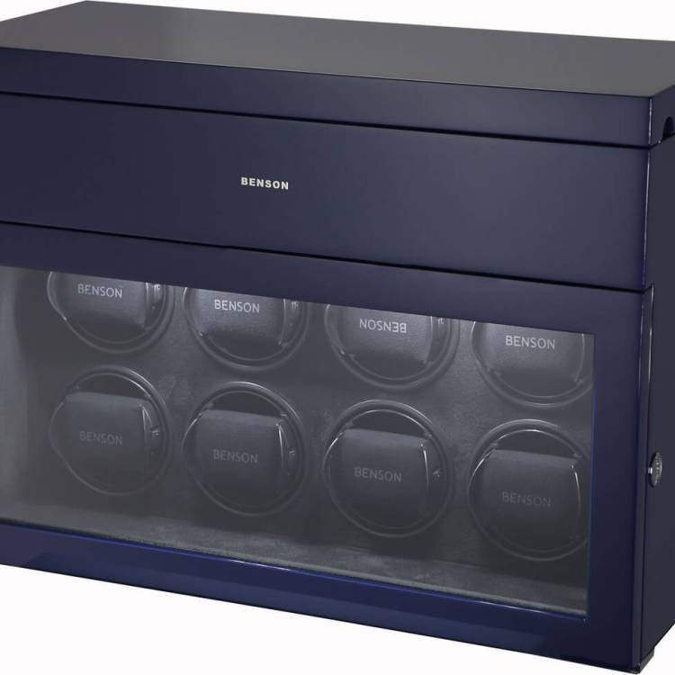 Benson Watch Winder Black Series 8.16.BL Blue Limited Edition - Black