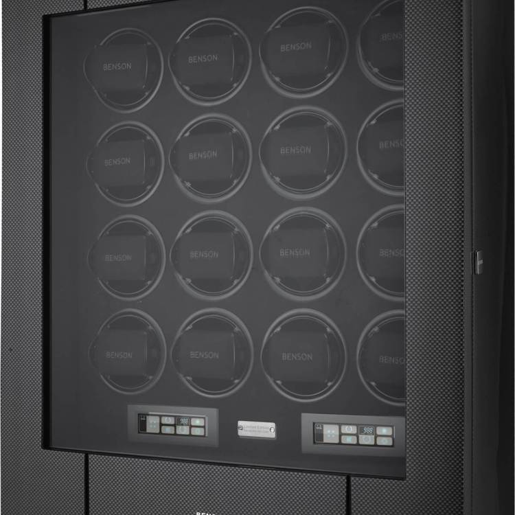Benson Watch Winder Black Series Pro 16.19.CF Carbon Fiber - Black