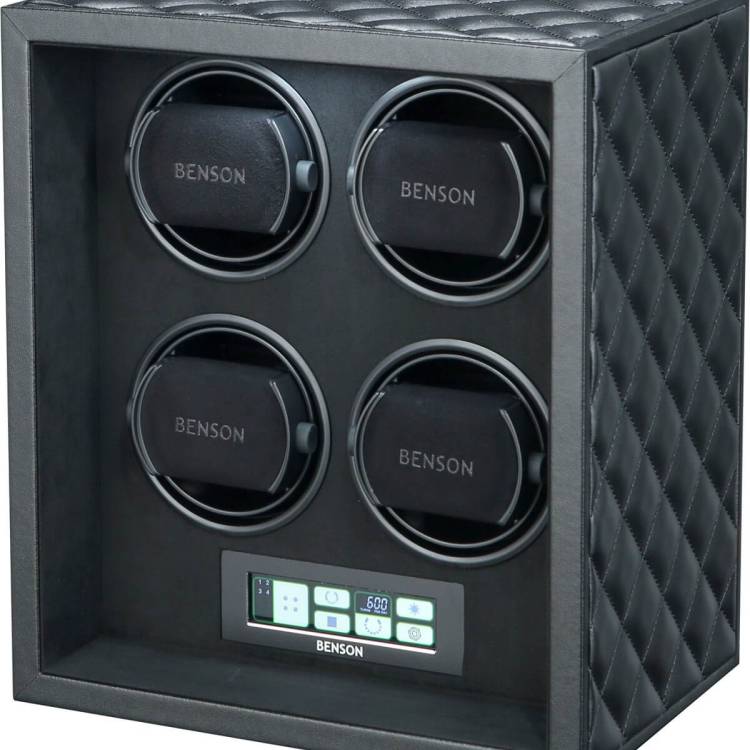 Benson Watch Winder Black Series Leather 4.22.B Black