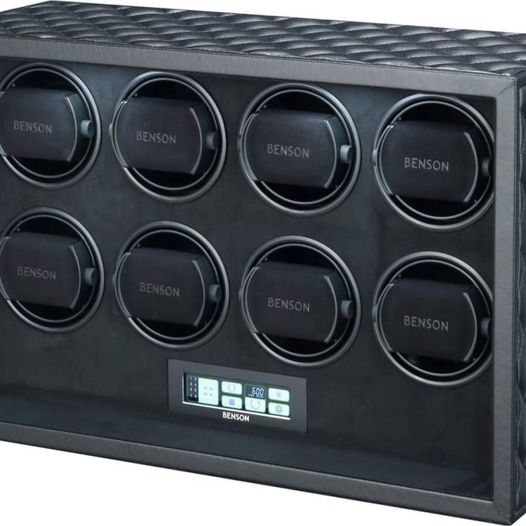 Benson Watch Winder Black Series Leather 8.22.B Black