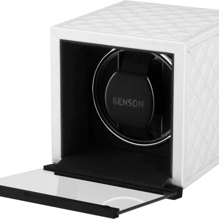 Benson Watch Winder Single Swiss Series 1.20 White Leather Limited Edition