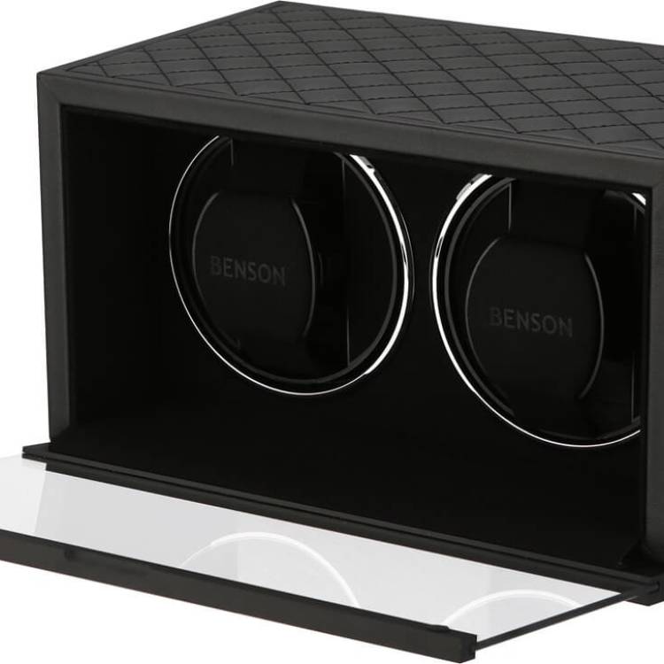 Benson Watch Winder Double Swiss Series 2.20 Black Leather