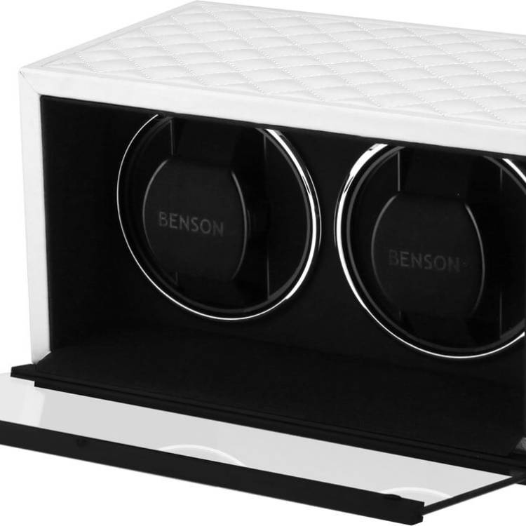 Benson Watch Winder Double Swiss Series 2.20 White Leather Limited Edition