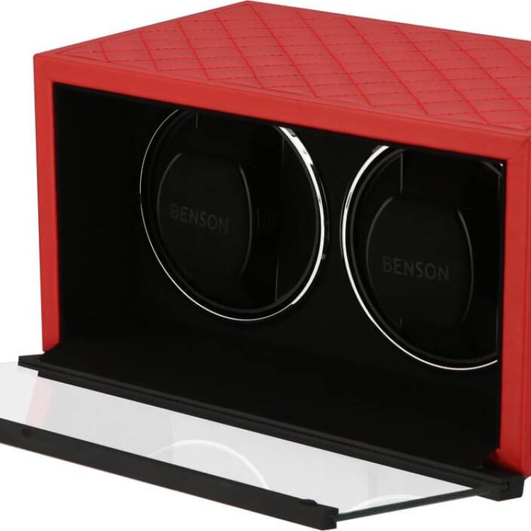 Benson Watch Winder Double Swiss Series 2.20 Red Leather Limited Edition