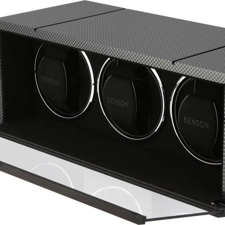 Benson Watch Winder Triple Swiss Series 3.20 Carbon Fibre