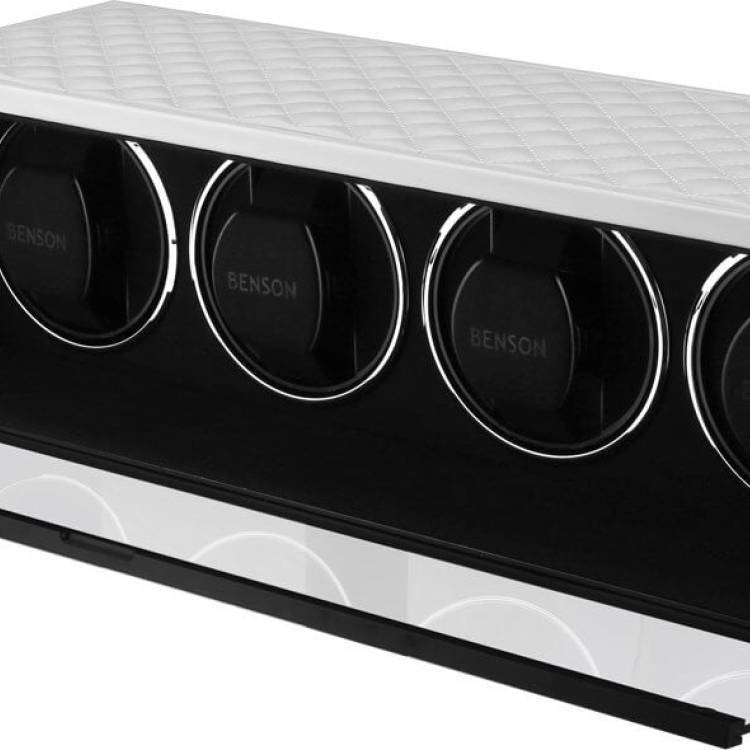 Benson Watch Winder Quad Swiss Series 4.20 White Leather