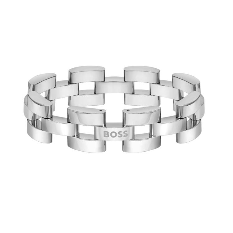 Boss Sway Stainless Steel Chain Boss Logo Bracelet