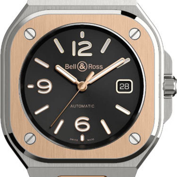 Bell & Ross Watch BR 05 Black Steel & Gold