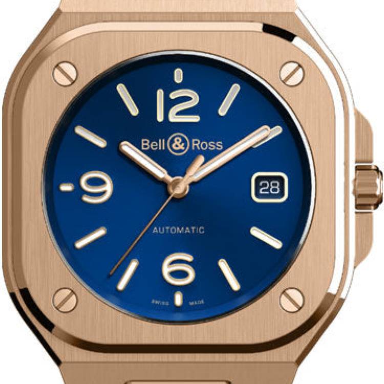 Bell & Ross Watch BR 05 Blue Gold