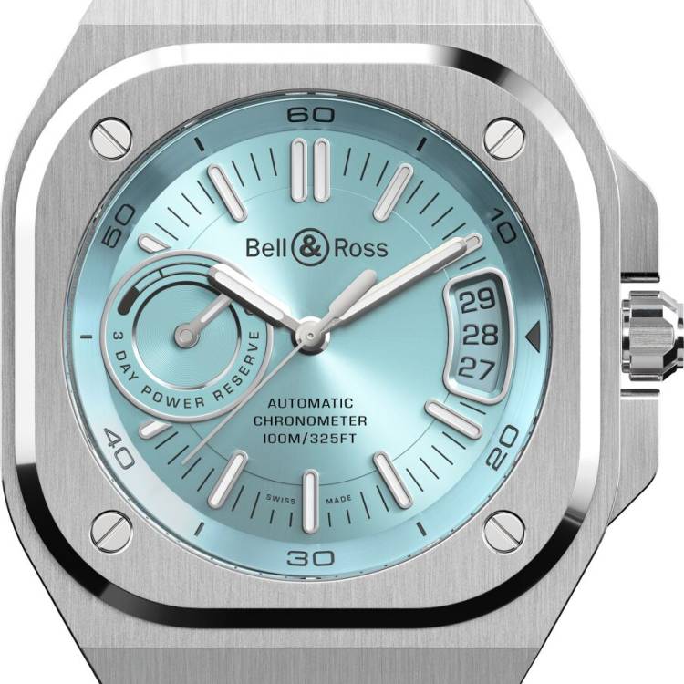 Bell & Ross Watch BR X5 Auto IRM Ice Blue Rubber