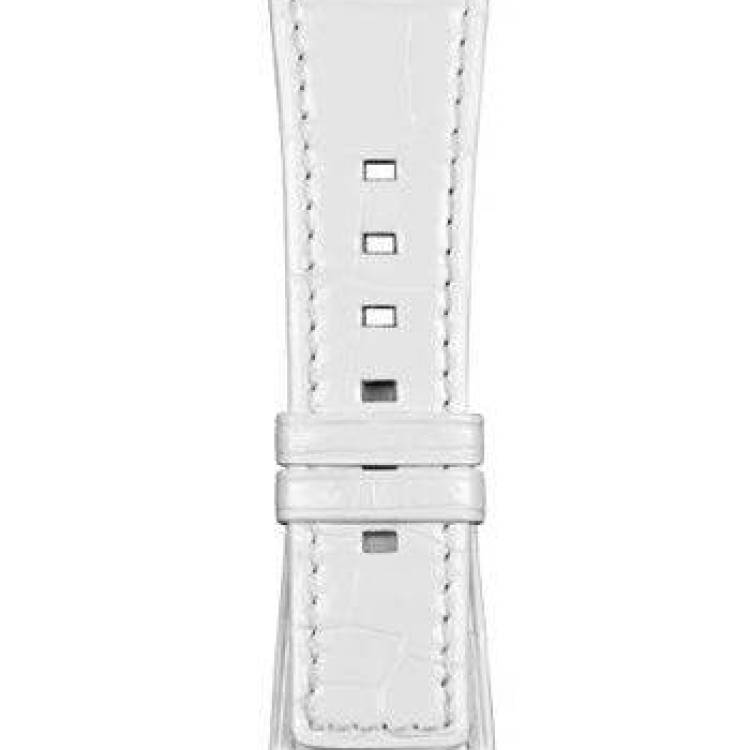 Bell & Ross Strap BR S Heritage White Alligator Medium - White