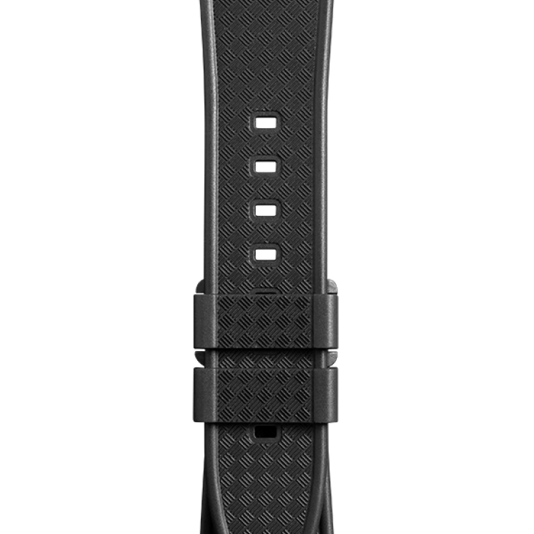 Bell & Ross Strap Vintage BR V2 Black Woven Rubber Medium - Black