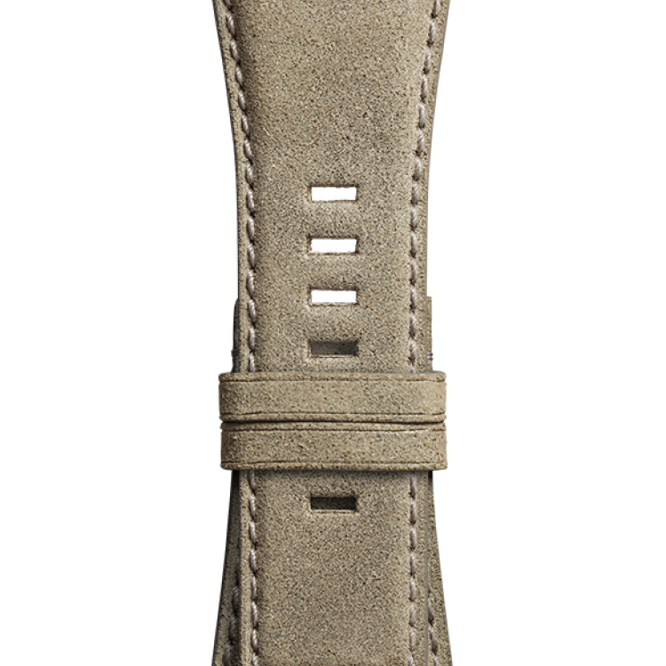 Bell & Ross Strap BR 01/03 BR-X1 Desert Type Aged Beige Calfskin Large - Silver