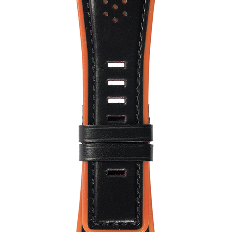 Bell & Ross Strap BR 01/03 BR-X1 Black Orange Aero GT Medium - Black
