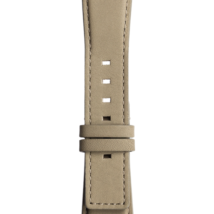 Bell & Ross Strap BRS Calfskin Beige - Silver