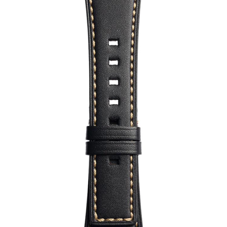 Bell & Ross Strap BRS Calfskin Black XS - Black