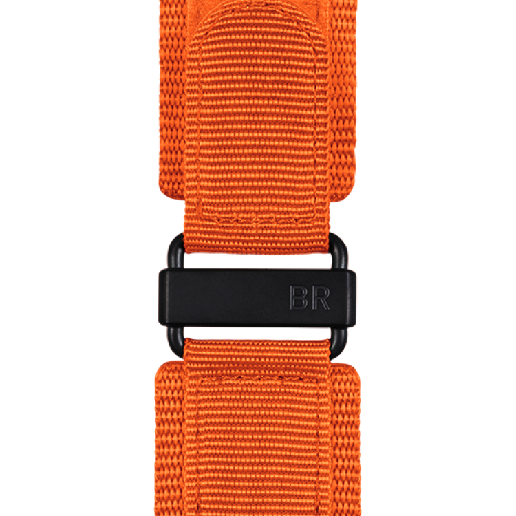 Bell & Ross Strap BR01/BR03 Canvas Orange XS - Orange