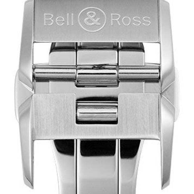 Bell & Ross BR V2 Butterfly Clasp Satinated Steel - Silver