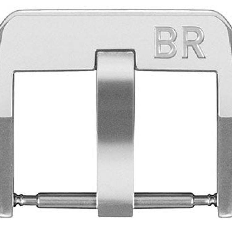 Bell & Ross BR V2 Ardillon Buckle Steel Polished - Silver