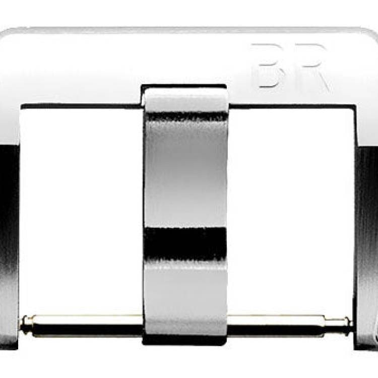 Bell & Ross BR V2 Ardillon Buckle Satinated Steel - Silver