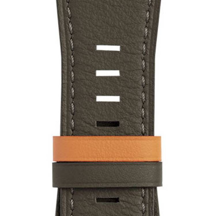 Bell & Ross Strap BR01/BR03 Calfskin Khaki Orange Reversible XL - Green