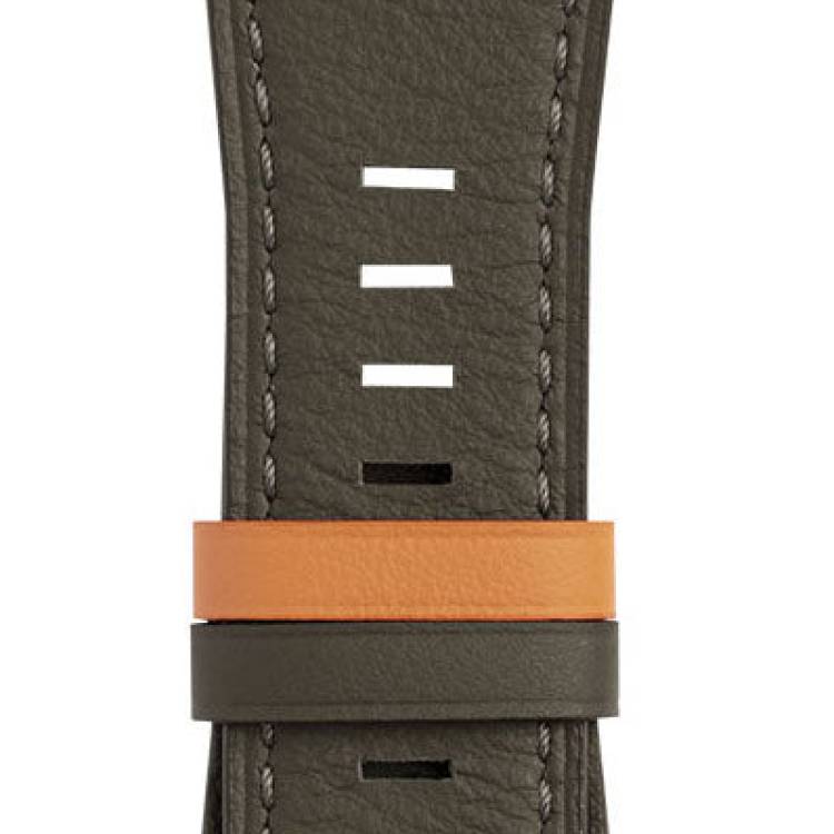Bell & Ross Strap BR01/BR03 Calfskin Khaki Orange Reversible XS - Green