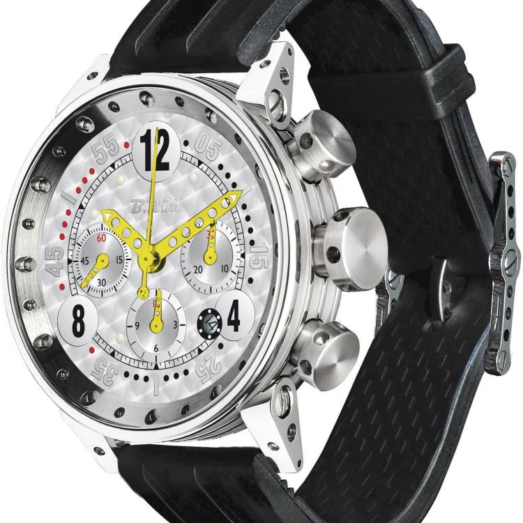 B.R.M. Watch V12-44-GT-BOU-AJ Yellow Hands - Silver
