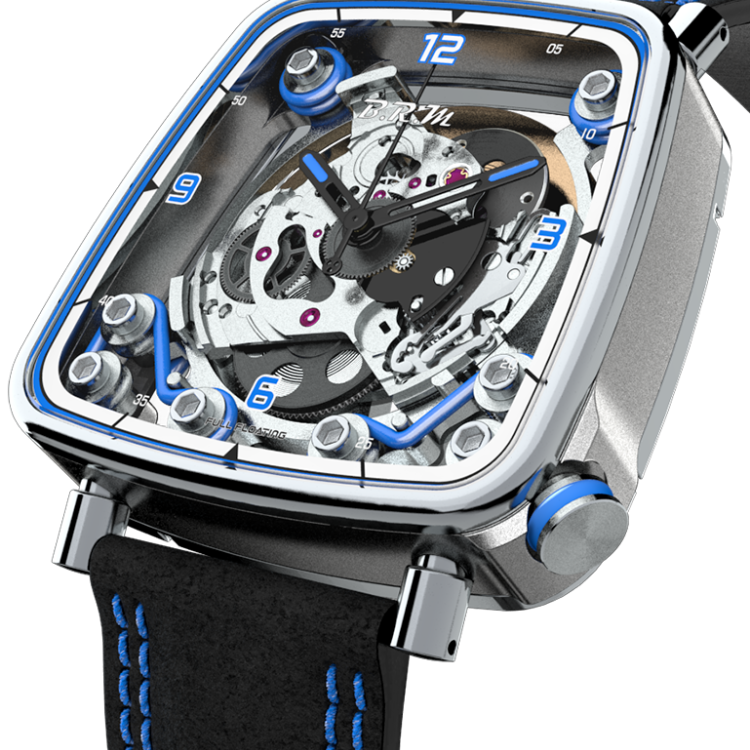 B.R.M. Watch FF39-40 Grey Titanium Blue - Grey