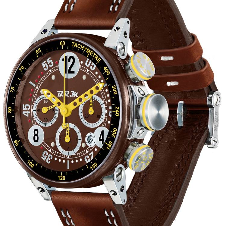 B.R.M. Watch V12-44 Chocolate