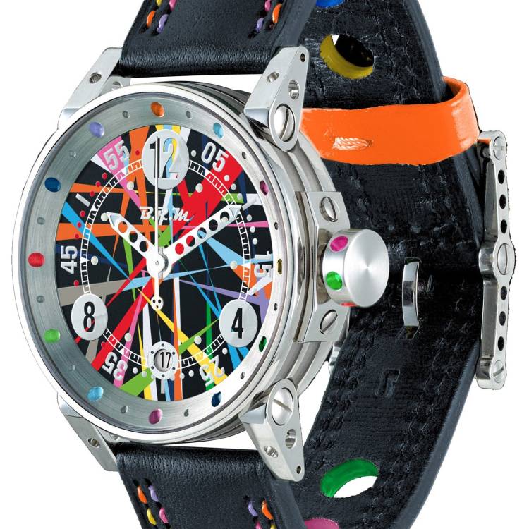 B.R.M. Watch V7-38-G Art Car Limited Edition - Black