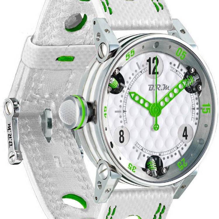 B.R.M. Watch Golf Master Ladies Green Hands - Silver