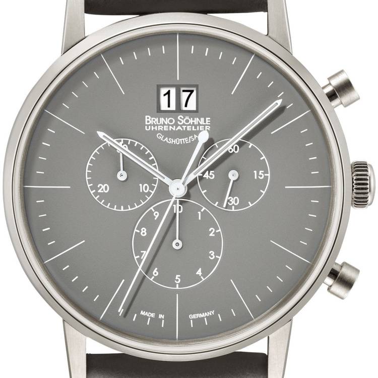Bruno Sohnle Watch Stuttgart Chronograph Big - Grey
