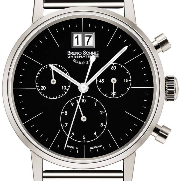 Bruno Sohnle Watch Stuttgart Chronograph Small - Black