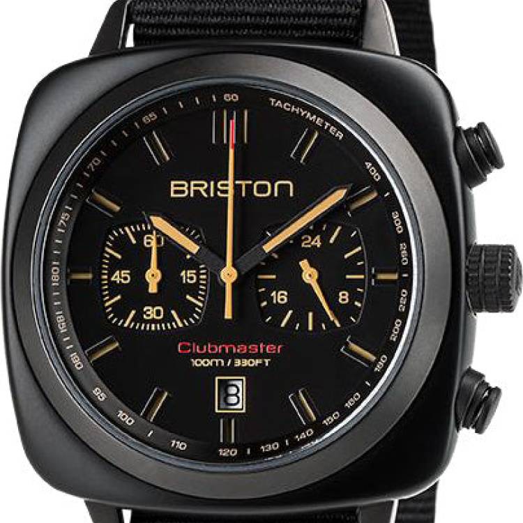 Briston Watch Clubmaster Sport Black Matt - Black