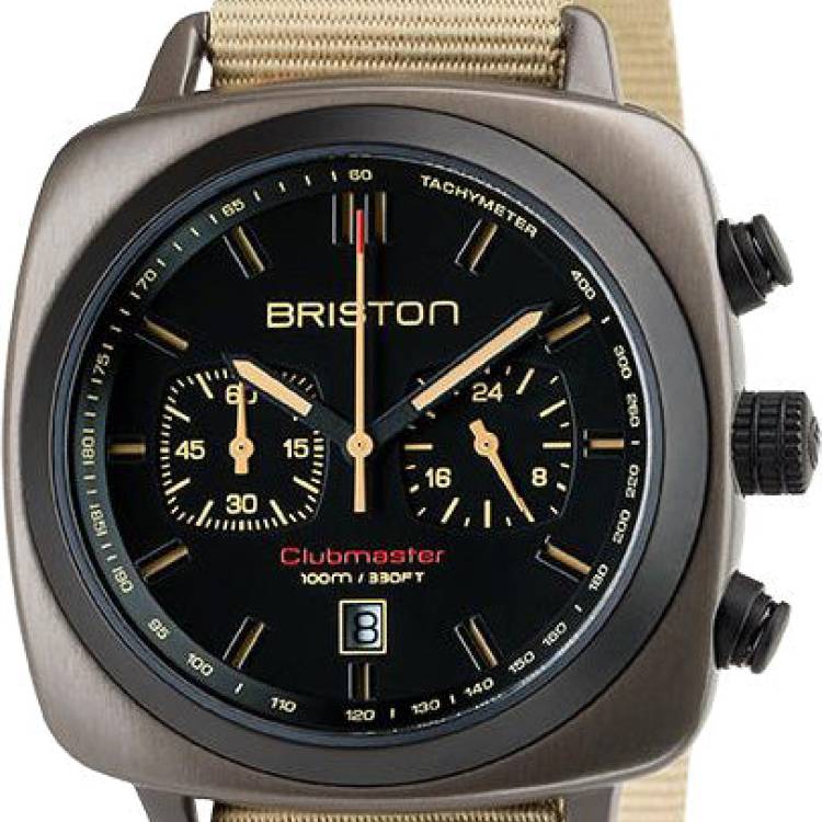 Briston Watch Clubmaster Sport Steel - Black