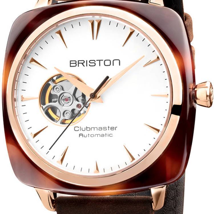 Briston Watch Clubmaster Classic Acetate Gold - Silver