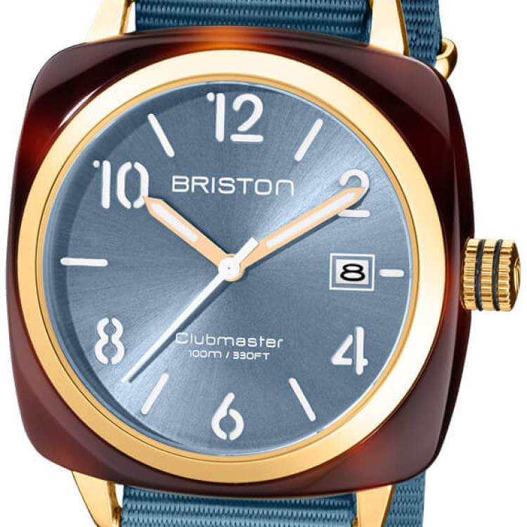 Briston Watch Clubmaster Classic 3 Hands - Blue