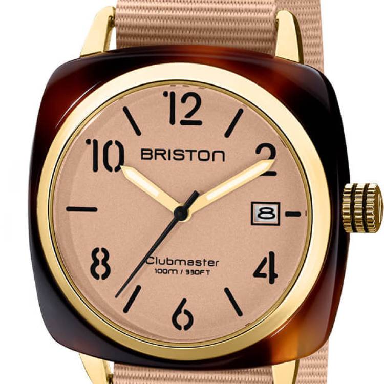 Briston Watch Clubmaster Classic 3 Hands Nude - Cream
