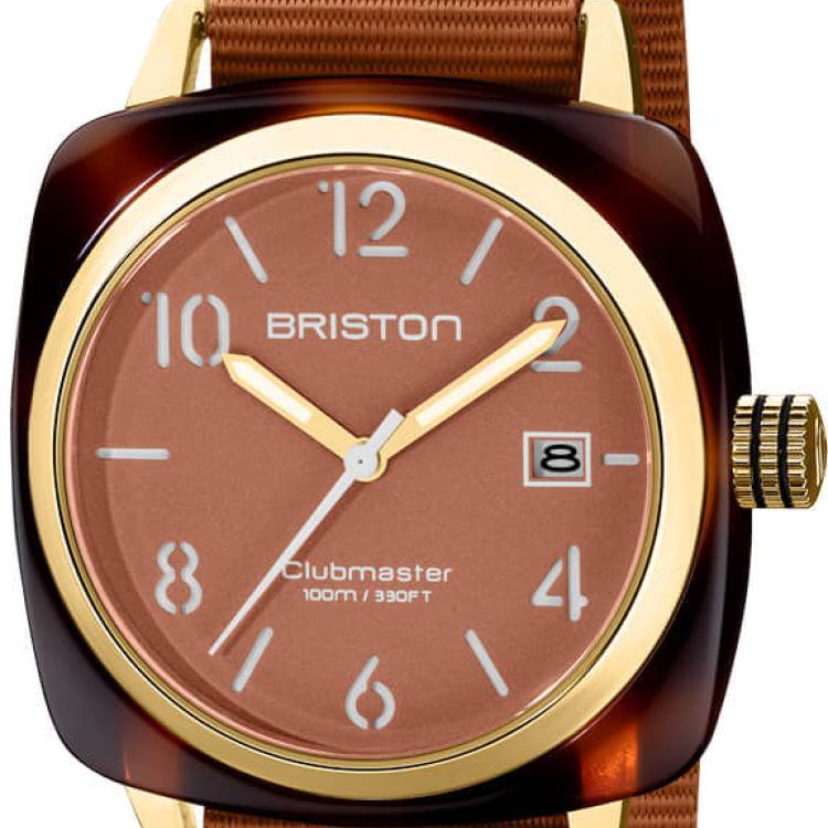 Briston Watch Clubmaster Classic 3 Hands Caramel - Brown