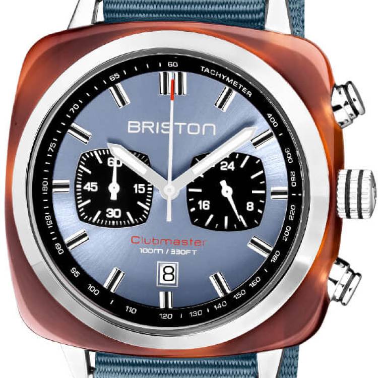 Briston Watch Clubmaster Classic Sport Ice Blue - Blue