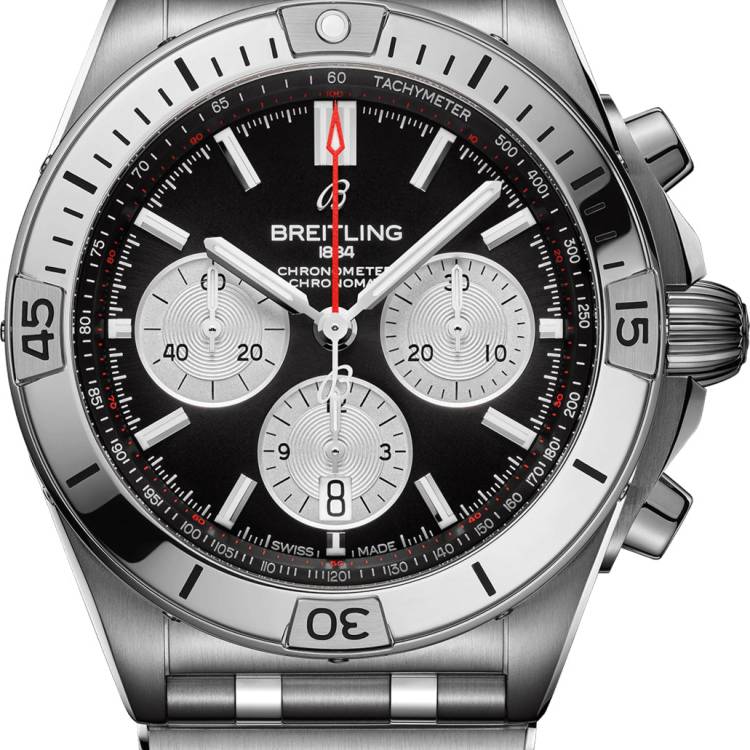 Breitling Watch Chronomat B01 42 Black Bracelet