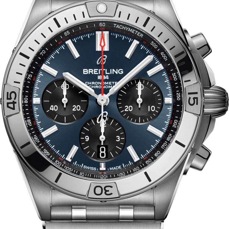 Breitling Watch Chronomat B01 42 Blue Bracelet