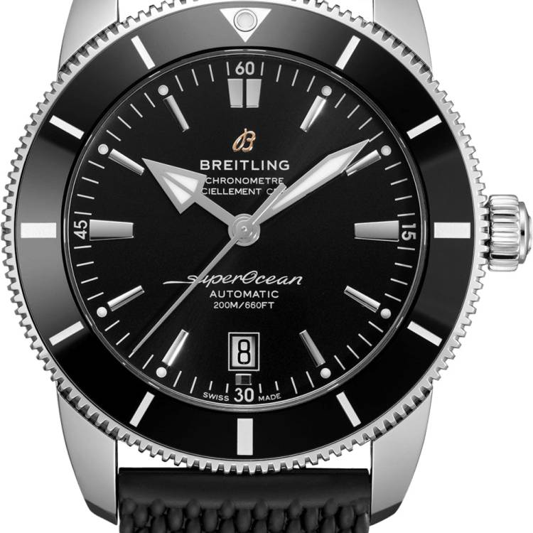 Breitling Watch Superocean Heritage B20 Automatic 46 Volcano Black Rubber Aero Folding Clasp