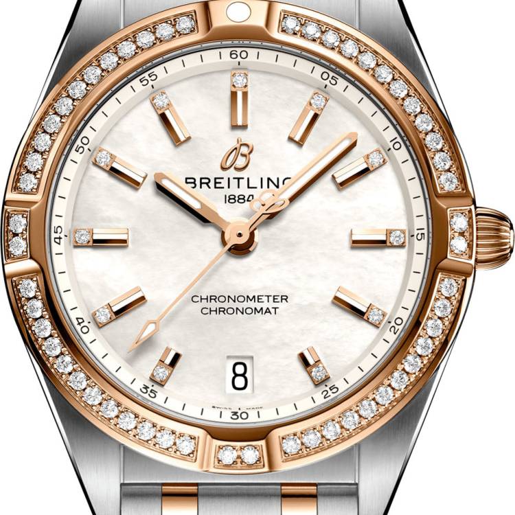 Breitling Watch Chronomat 32 18k Red Gold Ladies